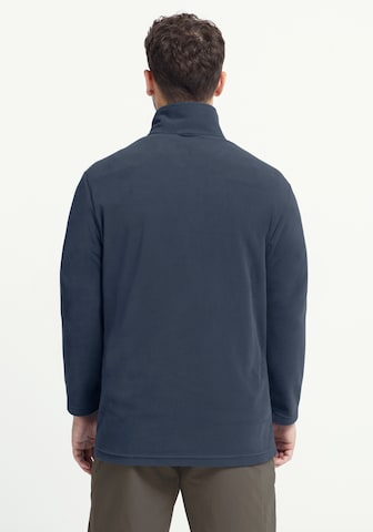 JACK WOLFSKIN Athletic Fleece Jacket in Blue