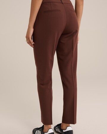 WE Fashion Slim fit Trousers in Brown
