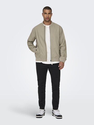 Only & Sons Between-Season Jacket 'KENT' in Beige