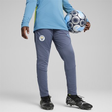 Effilé Pantalon de sport 'Manchester City' PUMA en bleu
