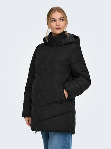 Only Maternity Winterjacke 'OLMClair' in Schwarz: Vorderseite