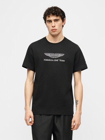 PUMA Shirt 'AMF1 Essential' in Black: front