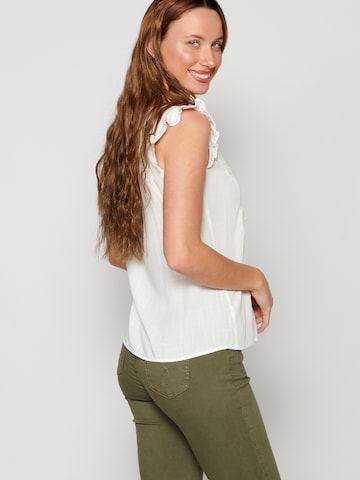 KOROSHI - Blusa en blanco