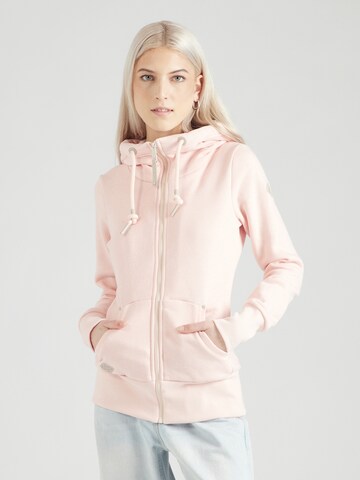 Ragwear Sweatvest 'NESKA' in Roze: voorkant