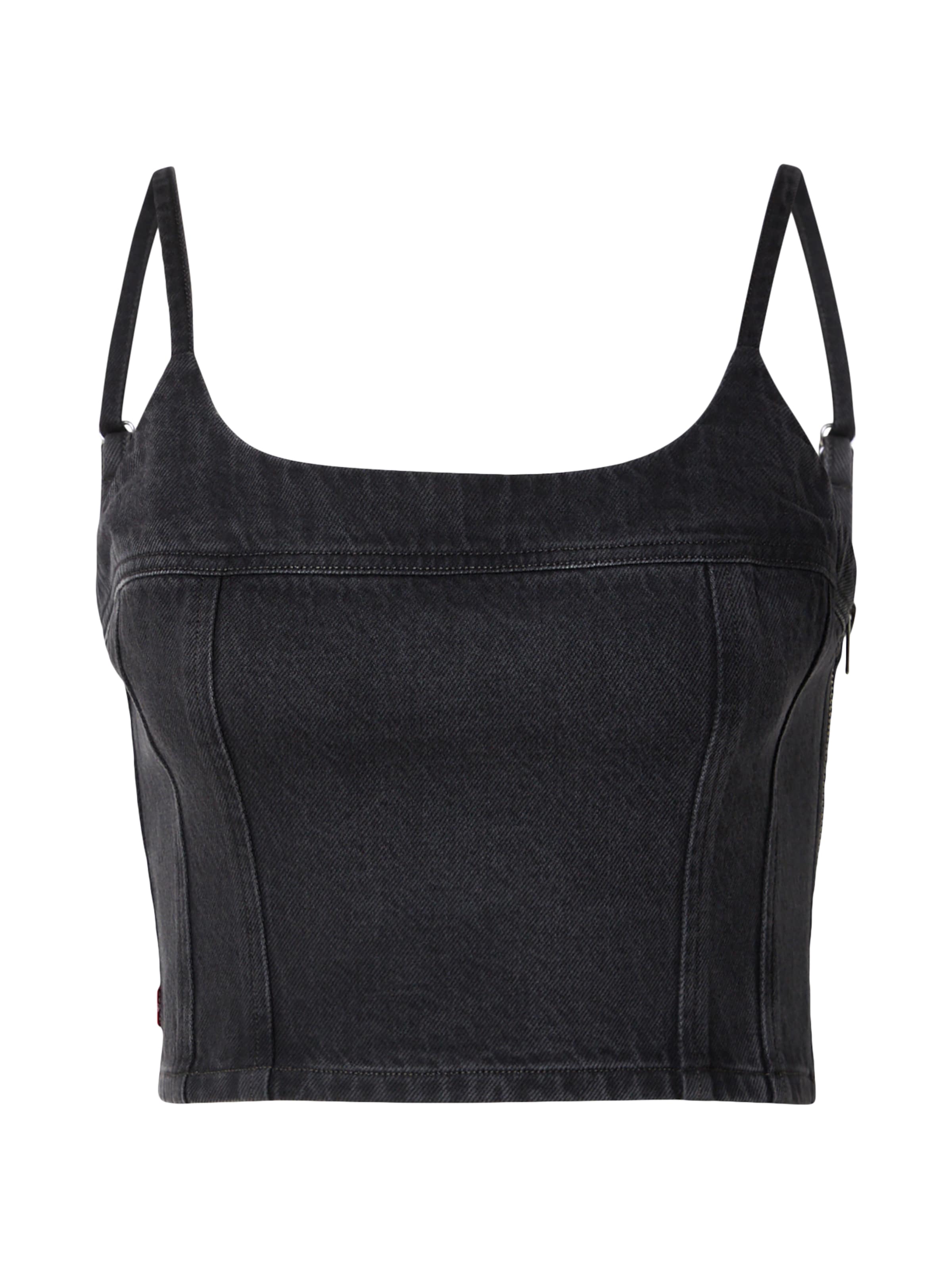 LEVI'S ® Topp 'Jadine Denim Cami Tank Top' i svart: framsida