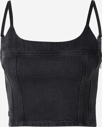 juoda LEVI'S ® Palaidinė be rankovių 'Jadine Denim Cami Tank Top': priekis