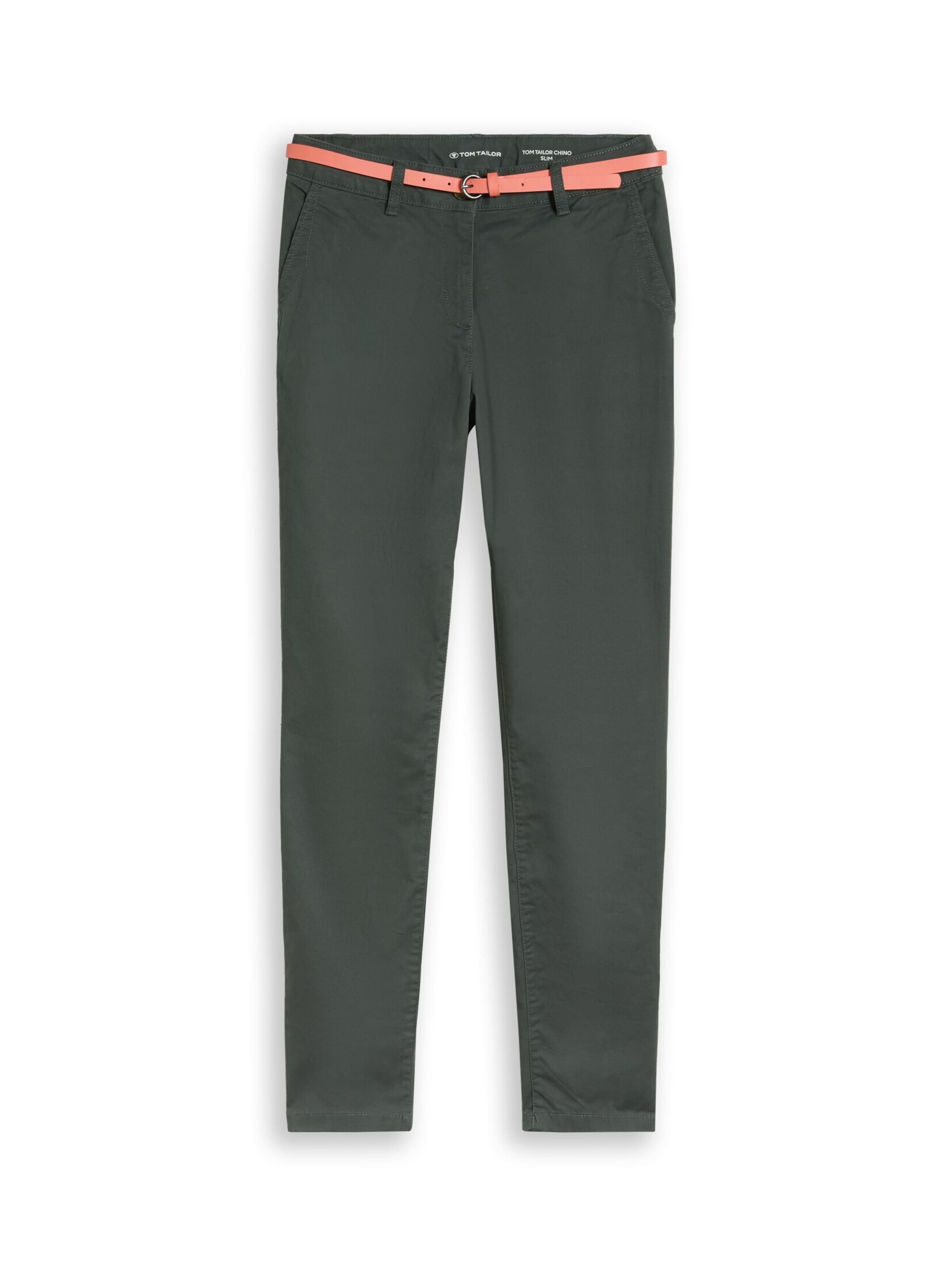 TOM TAILOR Chino in Groen: voorkant