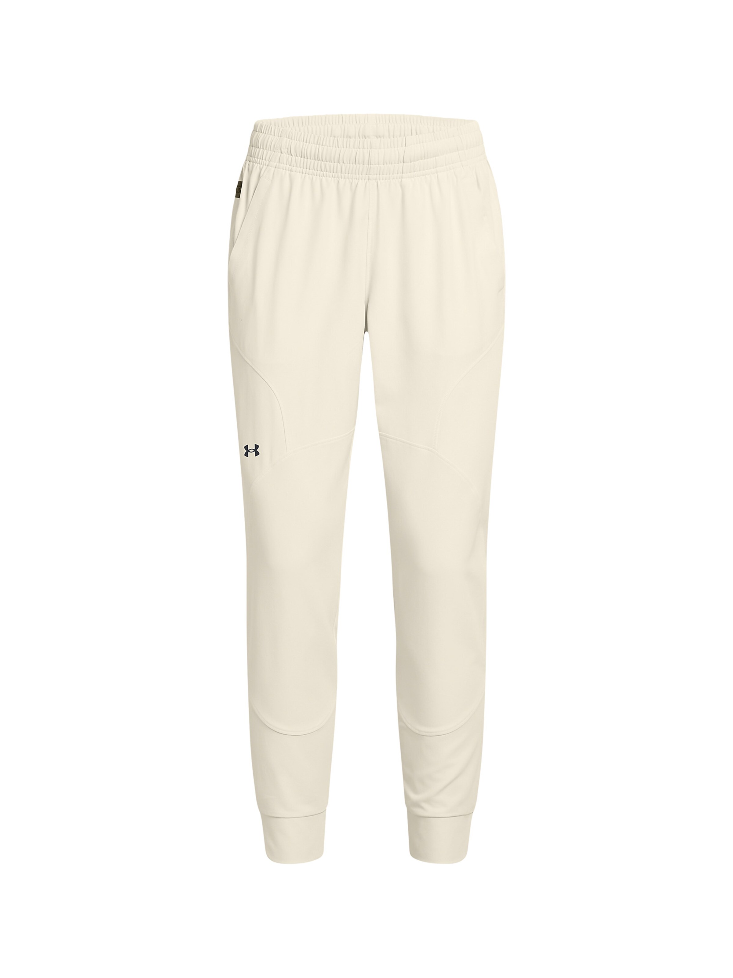 UNDER ARMOUR Tapered Sportbroek 'Unstoppable' in Wit: voorkant