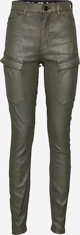 G-Star RAW - Skinny Pantalón vaquero cargo en verde: frente