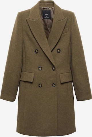 MANGO Between-Seasons Coat 'Dali' in Green: front