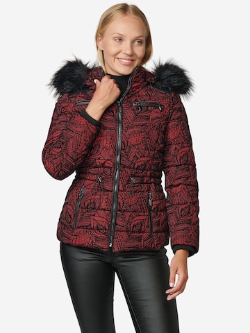 KOROSHI Winter Jacket in Red: front