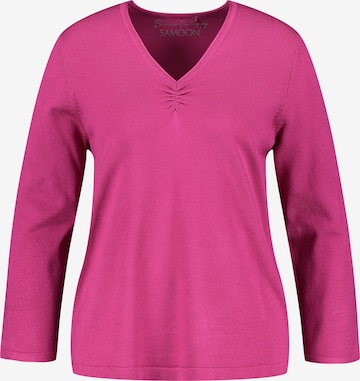 SAMOON Pullover i pink: forside