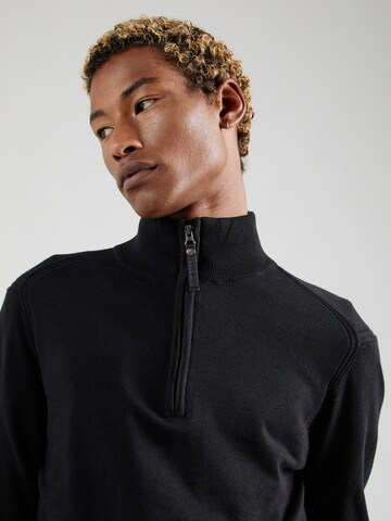 INDICODE JEANS Pulover 'Ancona' | črna barva