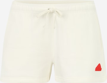 ADIDAS SPORTSWEAR Обычный Спортивные штаны в Белый: спереди