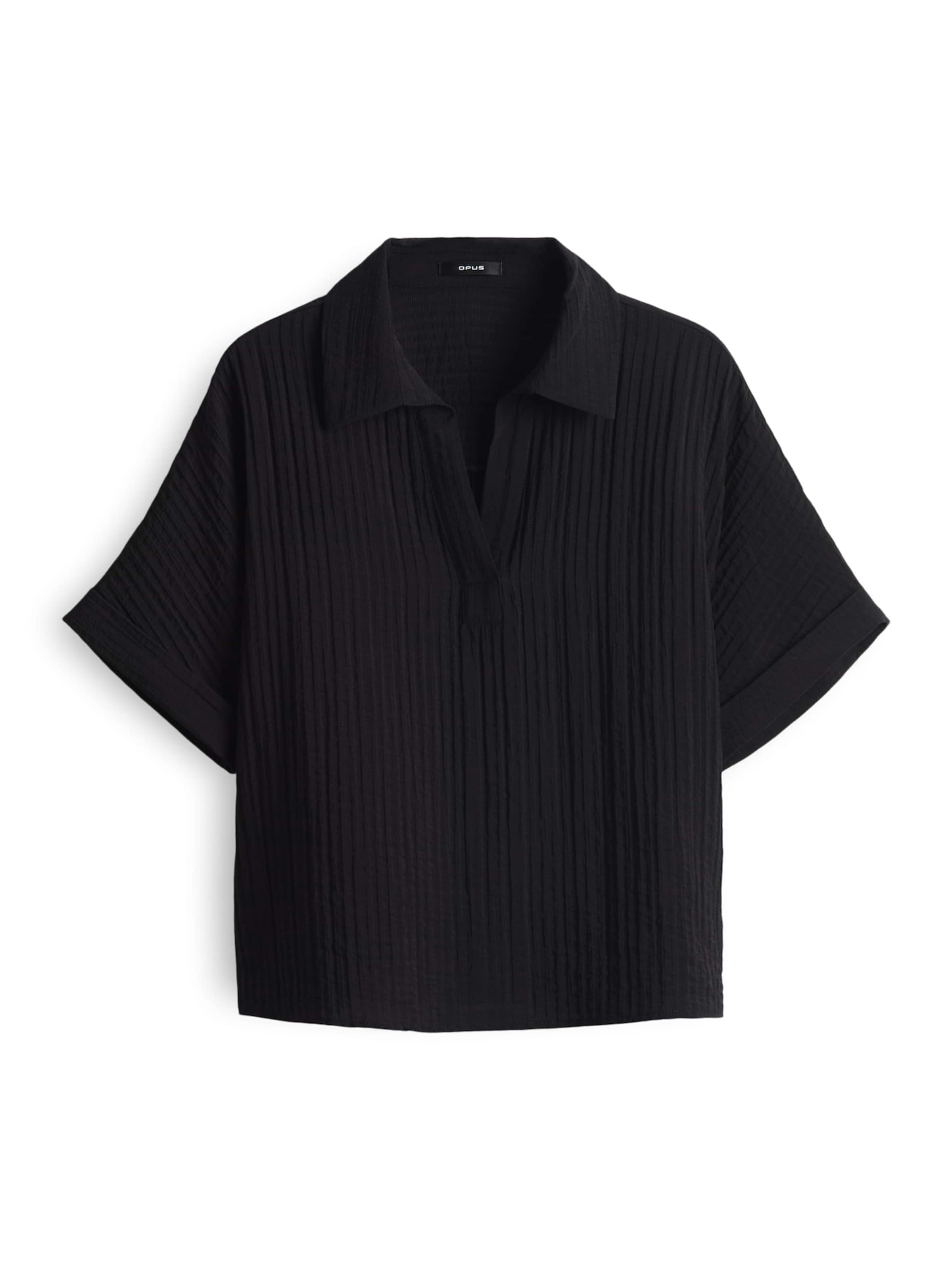 OPUS Pluus 'Felsa', värv must: eest vaates