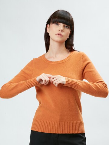 Pullover di Influencer in arancione: frontale
