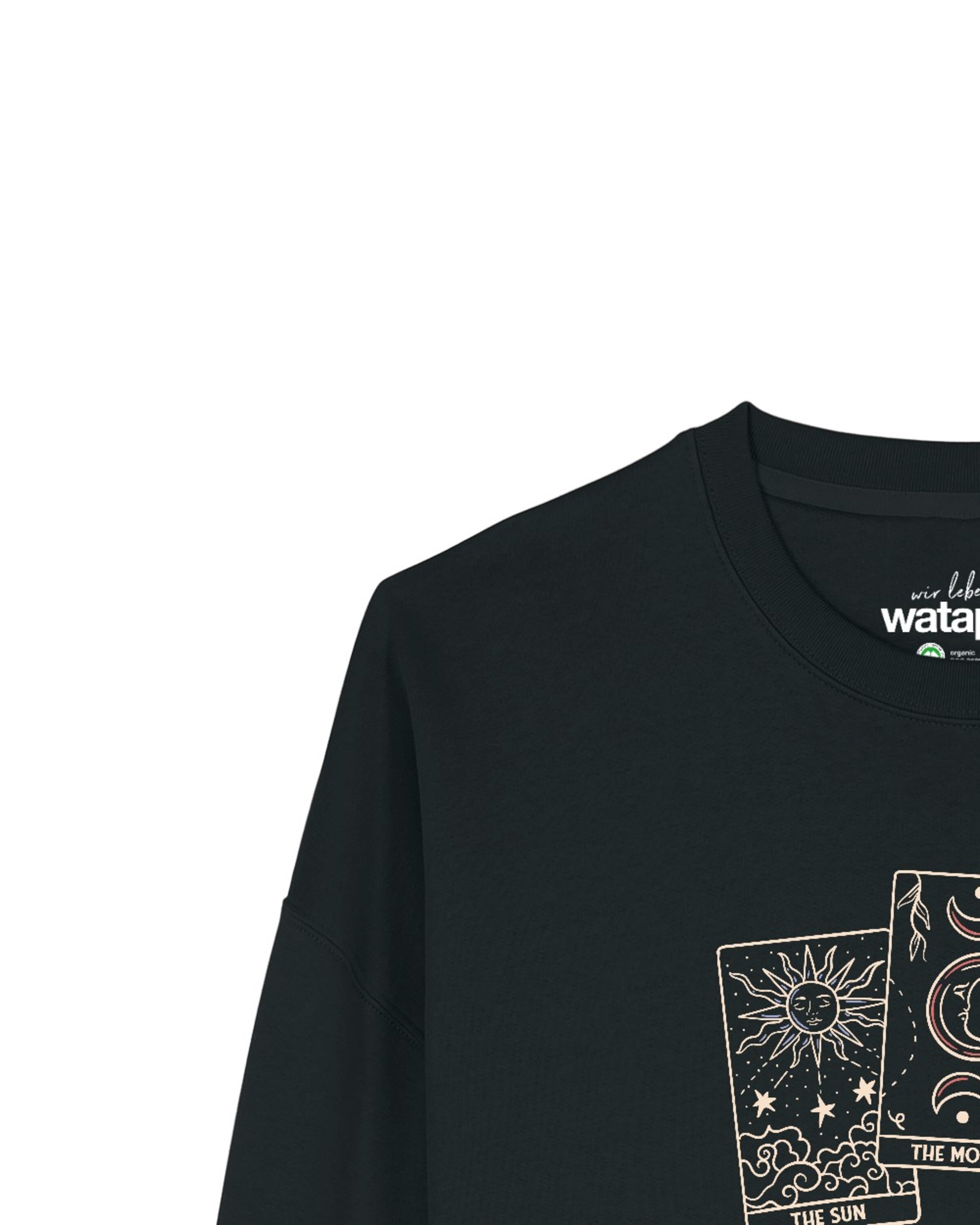 Watapparel Sweatshirt 'Tarot Set ' in Zwart