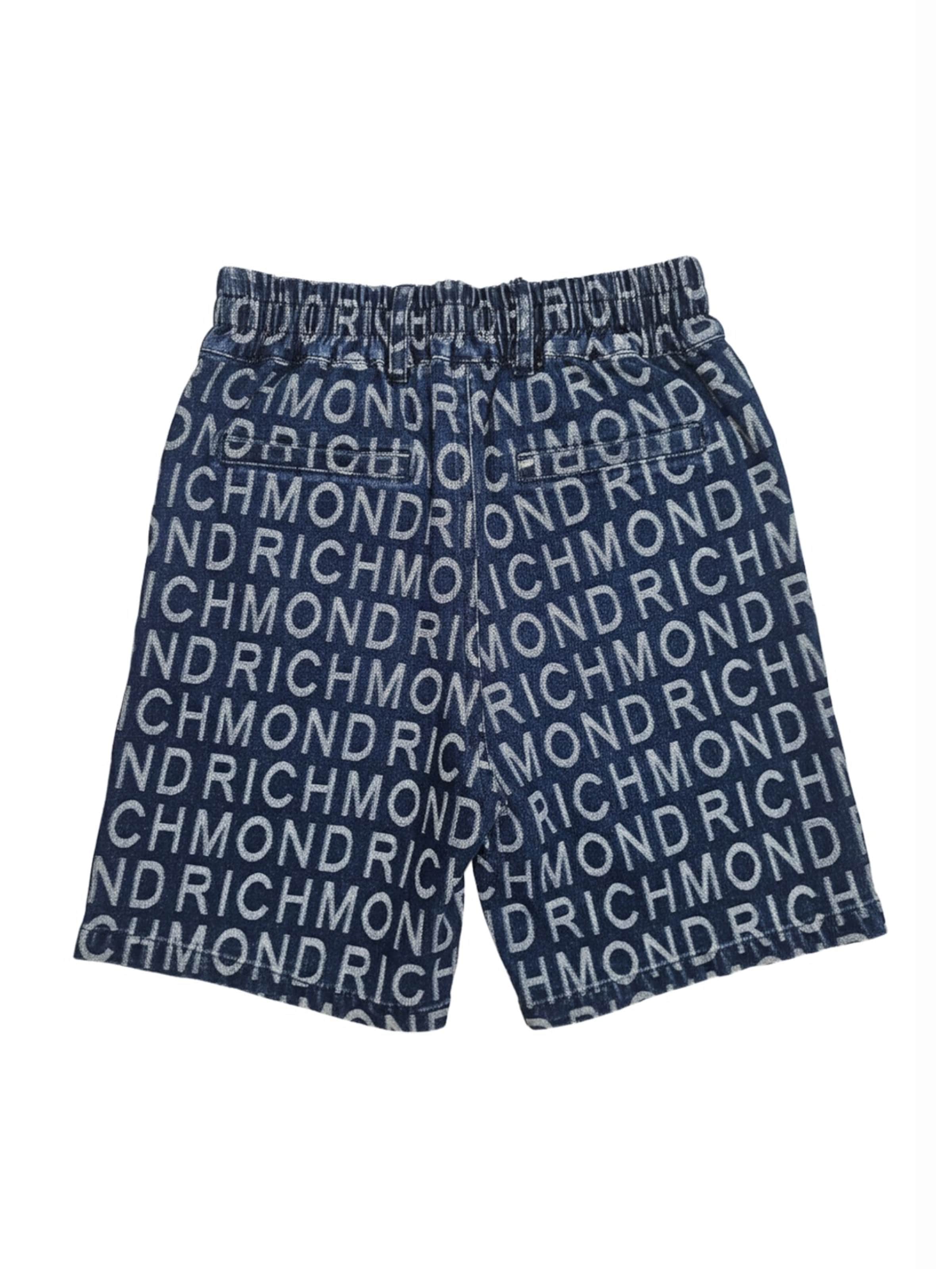 John Richmond Regular Broek 'Bermuda blu denim per bambino' in Blauw