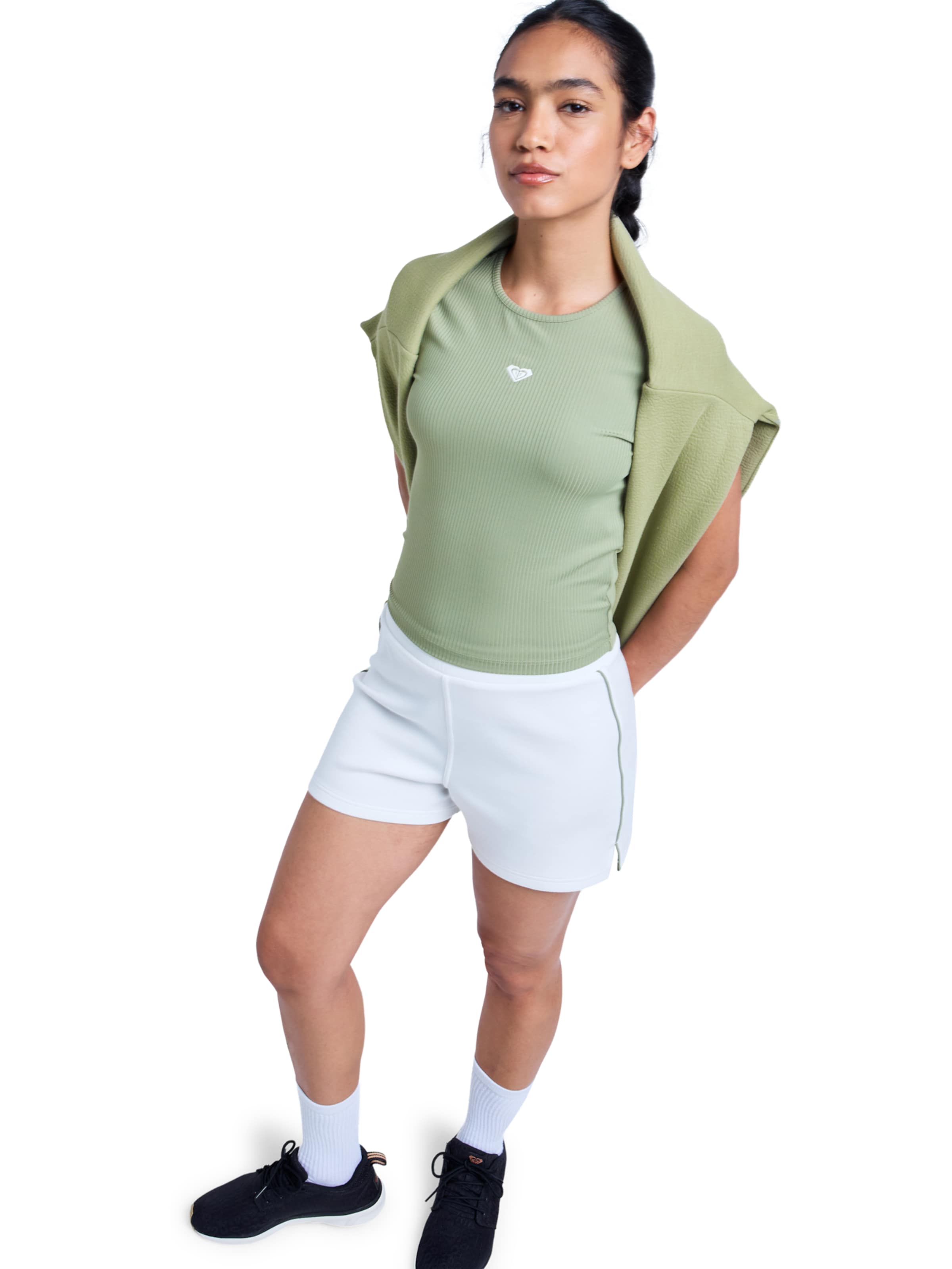 ROXY Shirt ' Rise & Vibe ' in Green