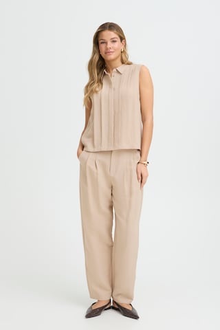 Fransa Loosefit Bandplooibroek 'ADAH PA 1 ' in Beige