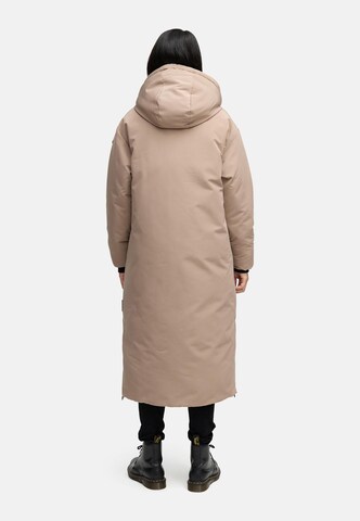 NAVAHOO Winter coat 'Schneewächter 14' in Brown