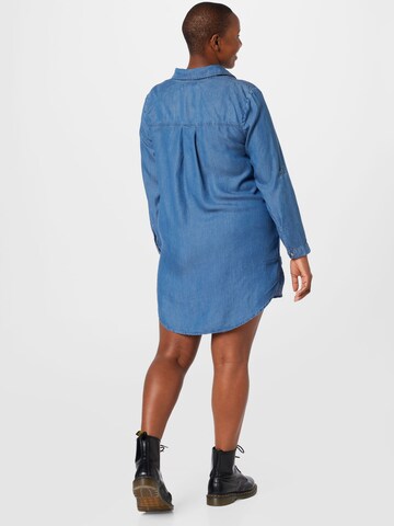 ONLY Carmakoma Shirt Dress 'JEMMA' in Blue