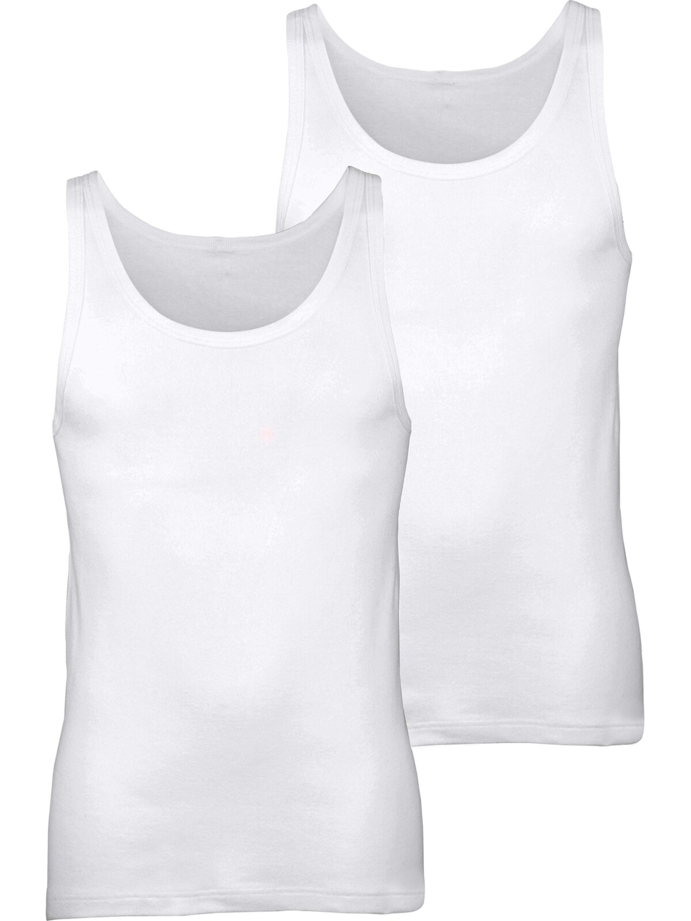 Charles Colby 2er Pack  Unterhemd 'Lord Cookney' in Weiß: Vorderseite