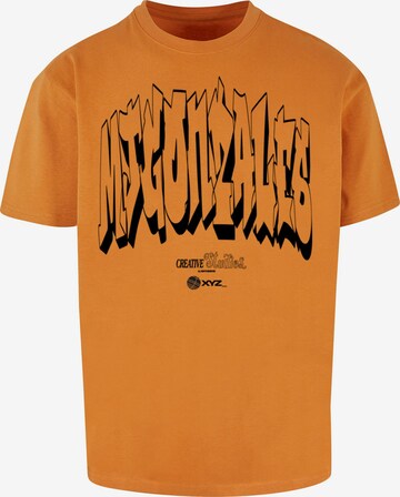 MJ Gonzales Shirt 'Graffiti' in Orange: front