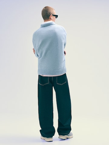 Pull-over 'CUELLO' Bershka en bleu