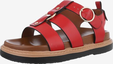 Ital-Design Sandale in Rot: Vorderseite
