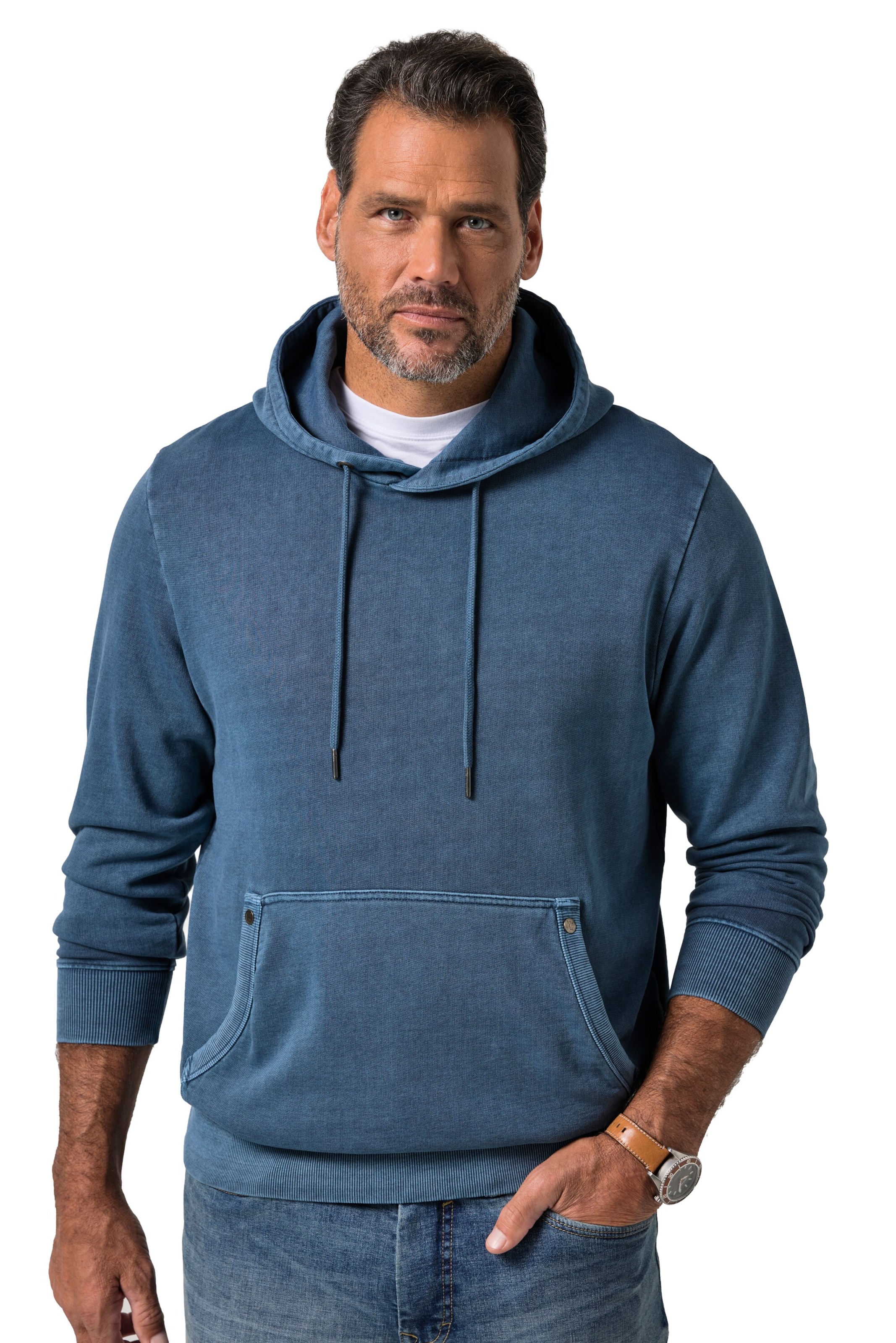 JP1880 Sweatshirt in Blau: Vorderseite