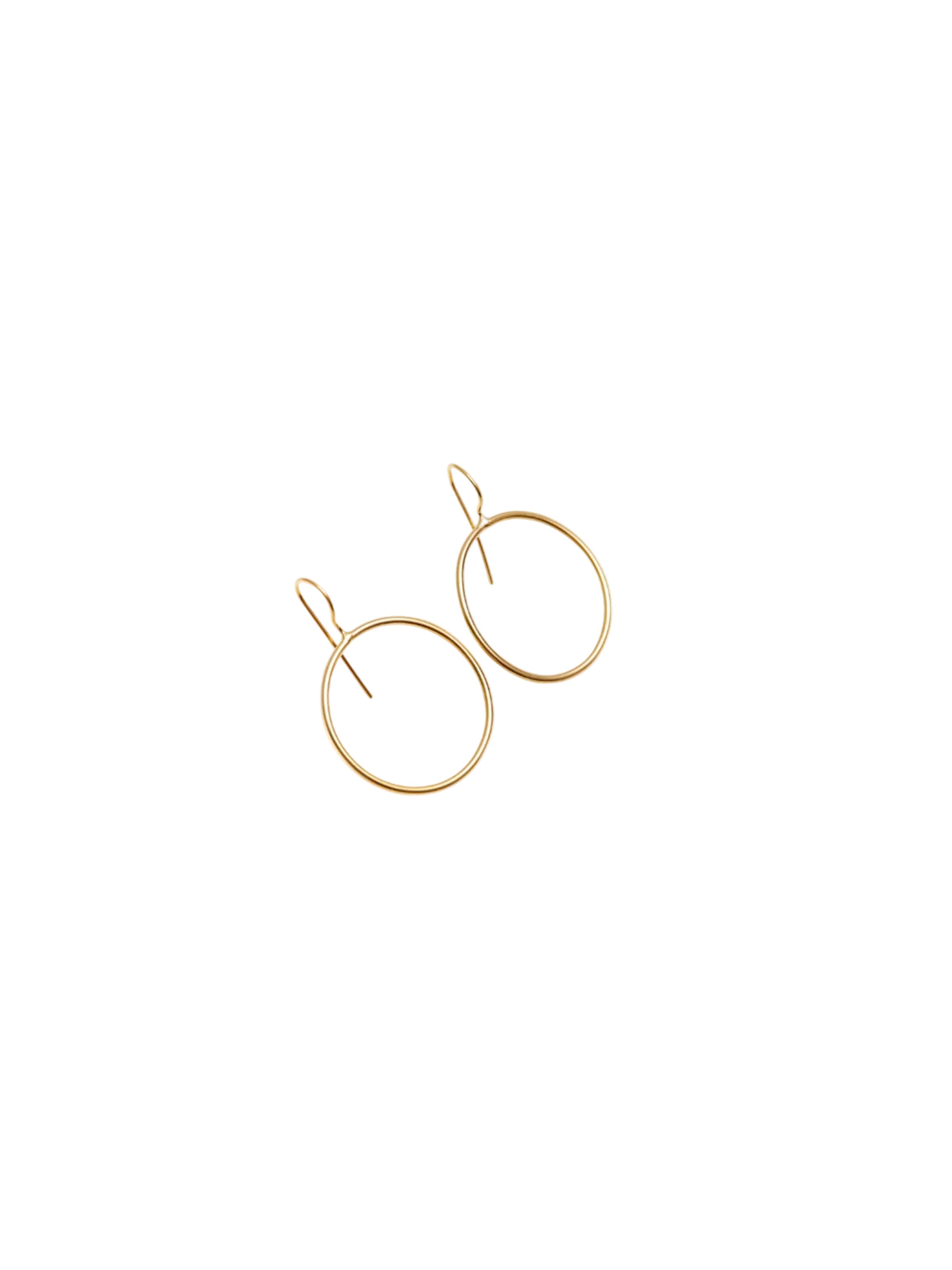 Boucles d'oreilles 'The Gracious' Les Reines en or : devant