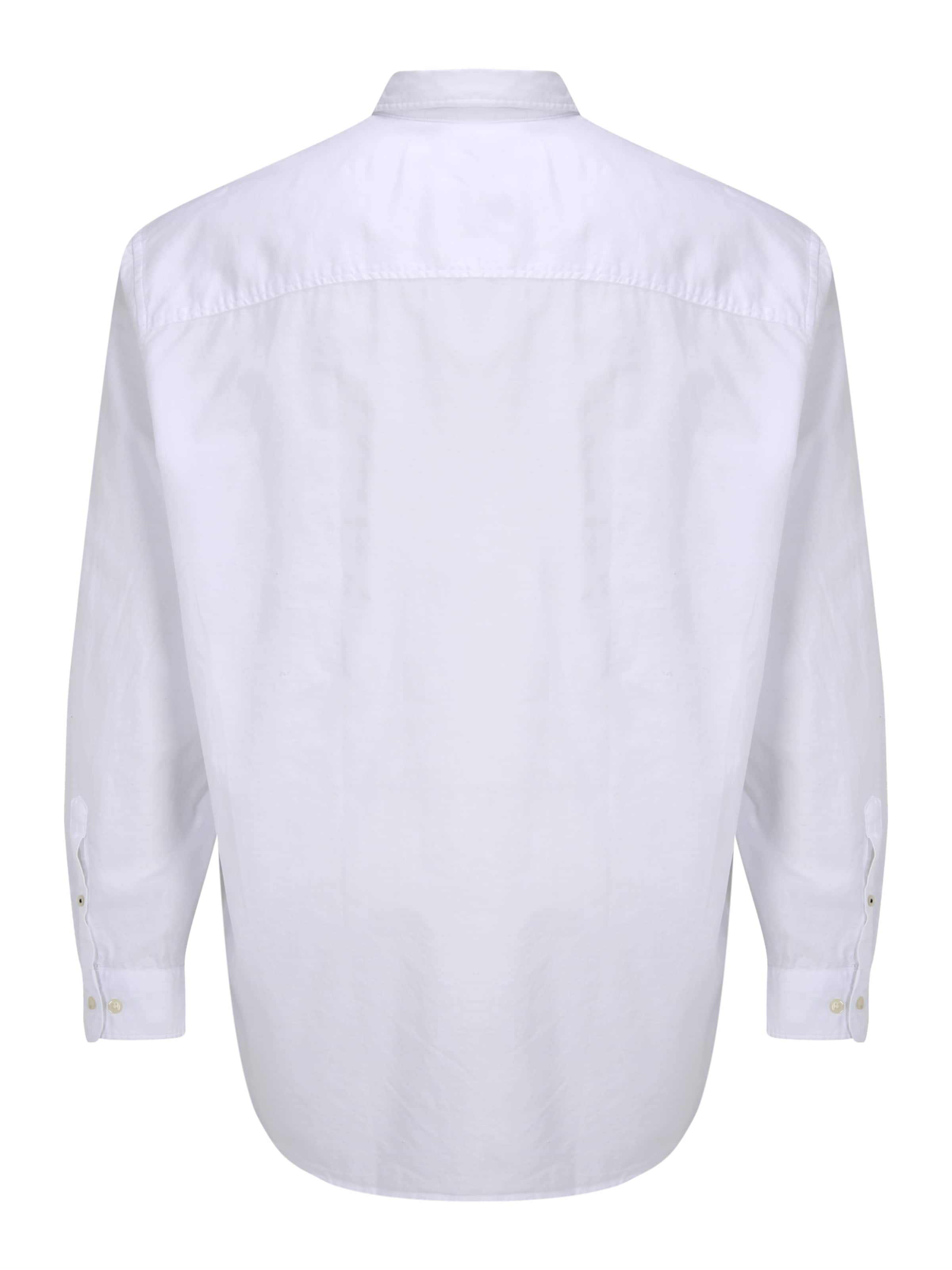Jack & Jones Plus Slim fit Button Up Shirt 'Oxford' in White