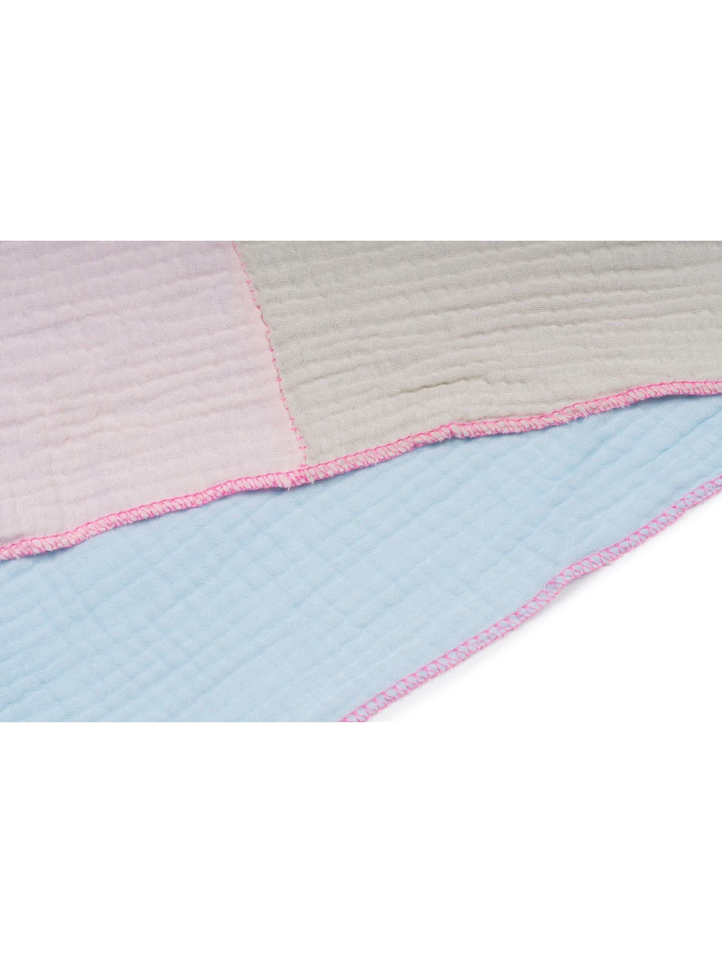 styleBREAKER Tuch '3-Farbiges Musselin Dreieckstuch'‌‌‌‌‌‌‌‌ in Blau