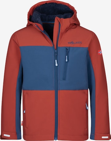 TROLLKIDS Outdoor jacket in Red: front