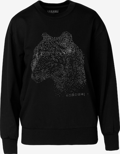 Megztinis be užsegimo iš KOROSHI, spalva – juoda / sidabrinė, Prekių apžvalga