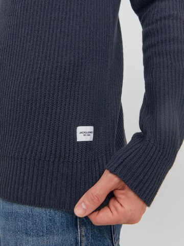 JACK & JONES Sweter 'Pannel' w kolorze niebieski