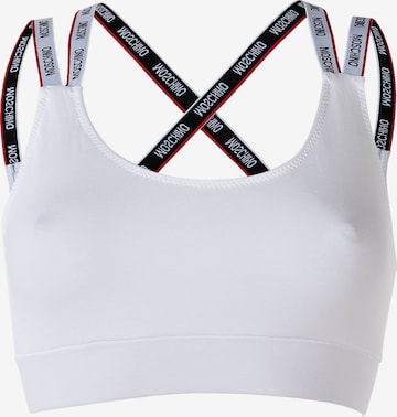 Bustino Reggiseno di Moschino Underwear in bianco: frontale