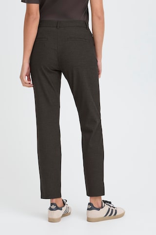 Coupe slim Pantalon 'BINDY ' Pulz en marron