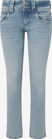 Pepe Jeans Slimfit Jeans in Blauw: voorkant