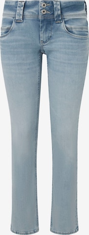 Pepe Jeans Slimfit Jeans in Blauw: voorkant