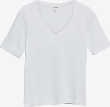 T-shirt s.Oliver en blanc : devant