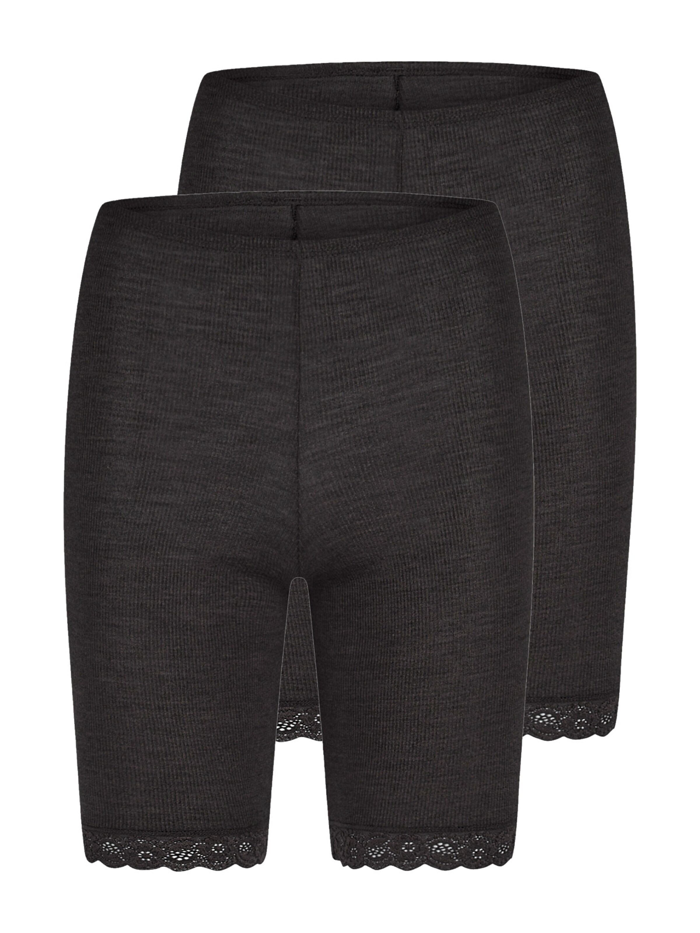 Nina von C. Slip 'Wool Silk'‌‌ in Schwarz: Vorderseite