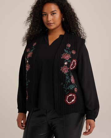 WE Fashion Bodywarmer in Zwart: voorkant