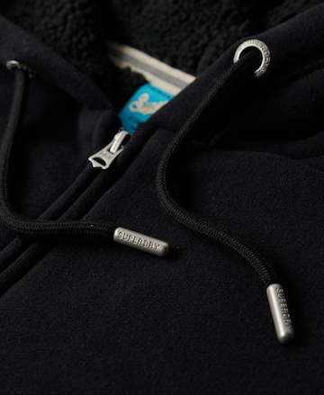Superdry Sweat jacket 'Essential' in Black