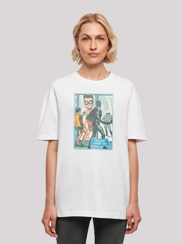 T-shirt oversize 'DC Comics Batman TV Dynamic Duo' F4NT4STIC en blanc : devant