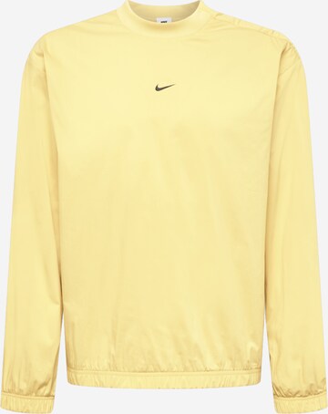 Nike Sportswear Суичър в жълто: отпред