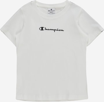 Champion Authentic Athletic Apparel Тениска в бяло: отпред