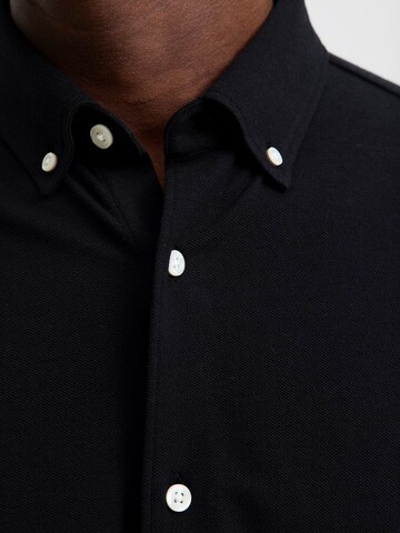 Jack & Jones Premium Слим Рубашка 'JPRBLUBLAKE' в Черный