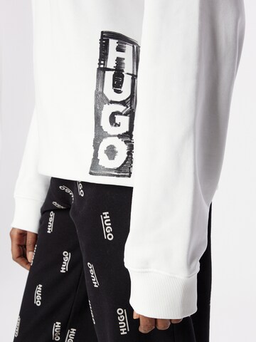 HUGO - Sweatshirt 'Deroxane' em branco